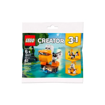LEGO Pelican, Stackable Bag Building Blocks 62pcs 30571