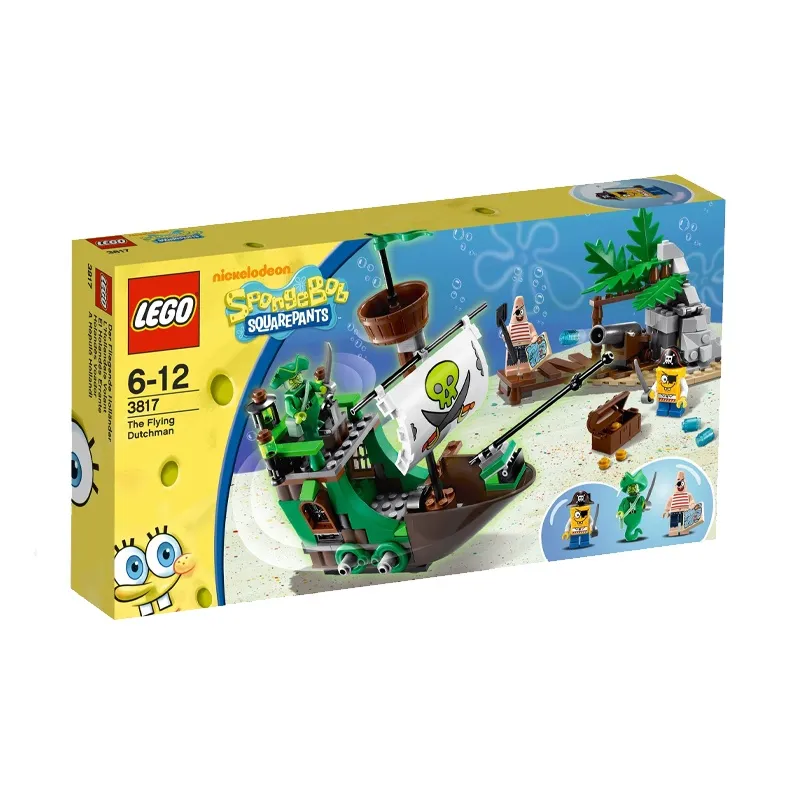 LEGO SpongeBob SquarePants Collection Squidward Tentacles Flying Dutchman Ship Building Blocks 0 300pcs 3817-0