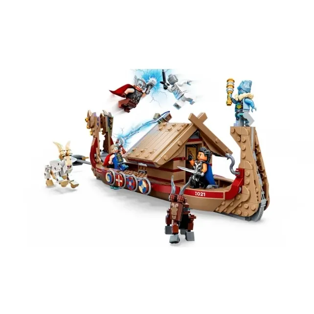 LEGO Super Hero Collection Marvel Thor God Of Thunder Thor Goat Boat Building Blocks 564pcs 76208-2