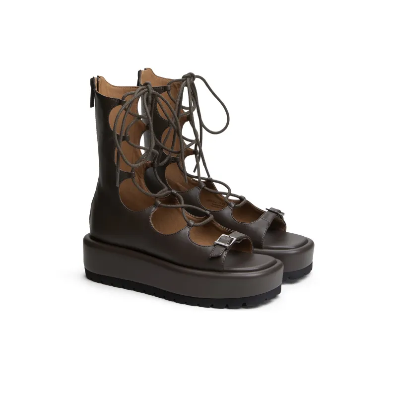 CHARLES&KEITH Small Ck Roman Sandals 5cm Women's-4