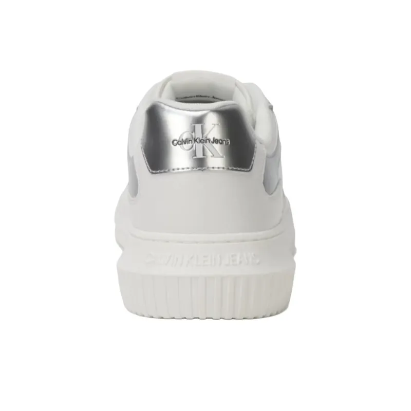 CKJ CALVIN KLEIN JEANS Low-Top Skateboard Shoes Men's White-4