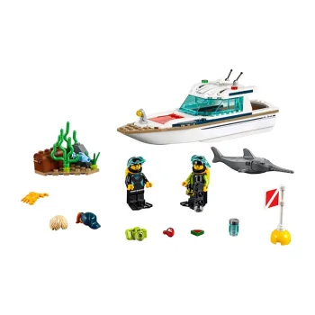 LEGO City Collection Sunshine Diving Yacht Building Blocks 0 300pcs 60221