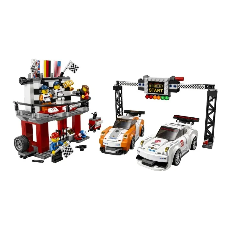LEGO Super Racing Collection Porsche 911 GT Finish Line Building Blocks 301 600 75912-2