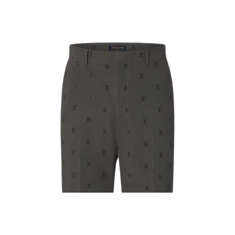 LOUIS VUITTON Lv Blason Jacquard Cotton Classic Pants-3
