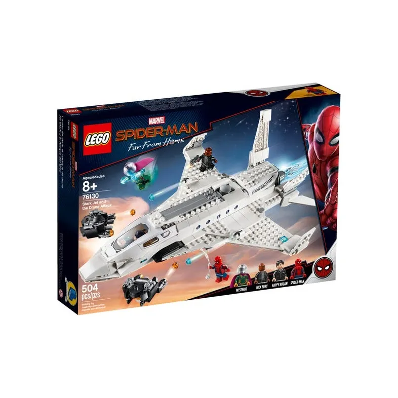 LEGO Super Hero Collection Marvel, Spider Man, Iron Man Fighter, And Drone Attacks Building Blocks 76130-5