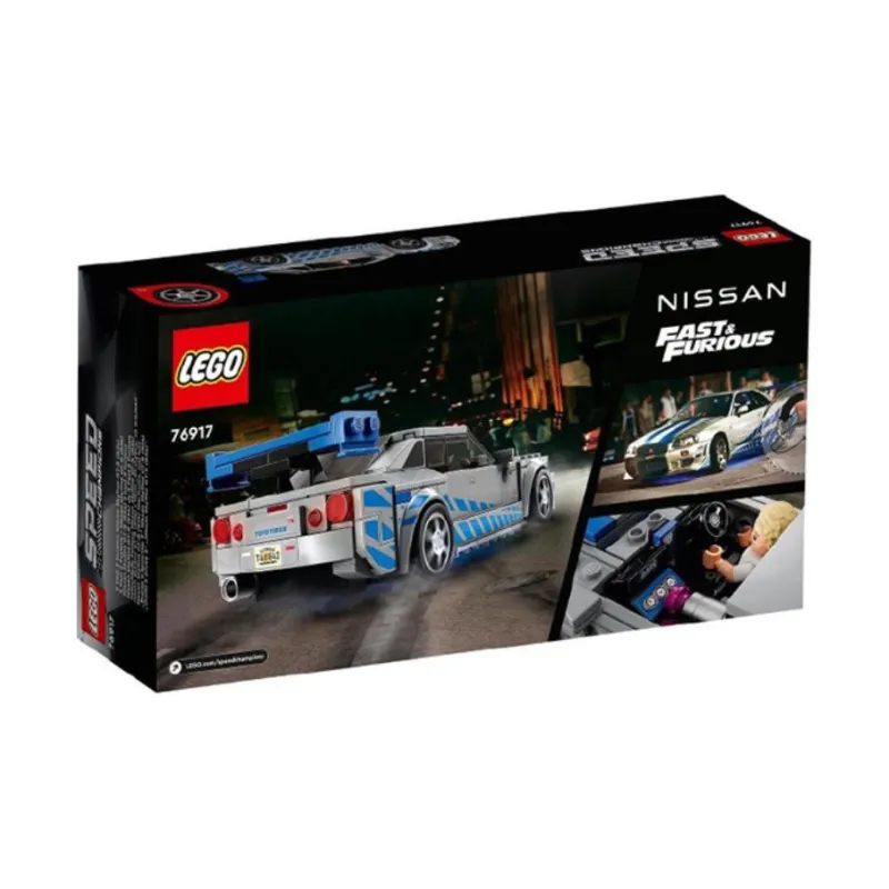 LEGO 2 Fast 2 Furious Nissan Skyline GT R R34 Building Blocks 76917-2