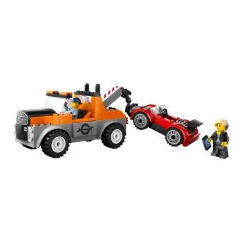 LEGO Road Rescue Trailer And Tow Truck Building Blocks 101pcs 60435