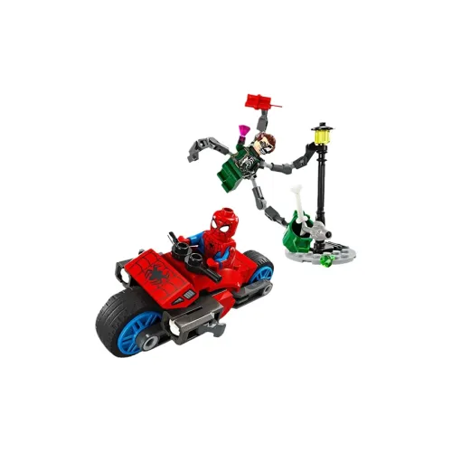 LEGO Motorcycle Chase  Spider Man Vs. Doc Ock Building Blocks 76275
