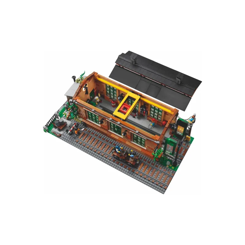 LEGO Old Train Biker Shed Building Blocks 1906pcs 910031-2