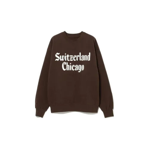 Beams Sweatshirts Men Brown