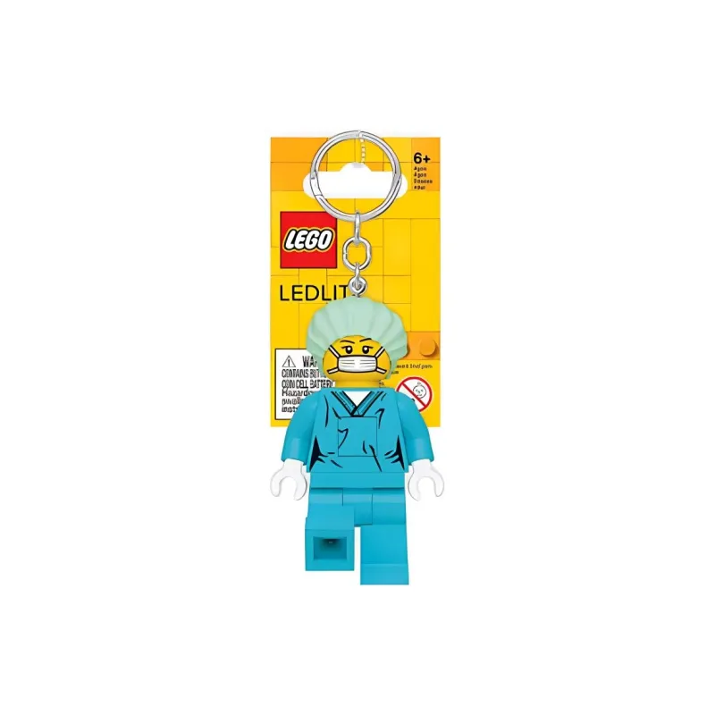 LEGO Surgeon Glow Keychain Building Blocks 1 KE178-0