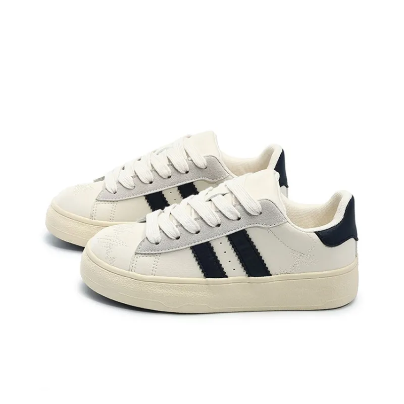 Georgina Goodman Small White Shoes Anti Slip Wear Resistant Lightweight Breathable Low Top Skateboard Shoes Women's-12