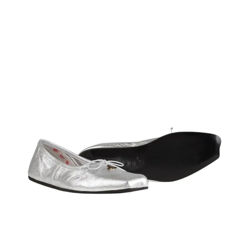 Vivienne Westwood Brigitte Casual Single Shoes Women's Silver-5