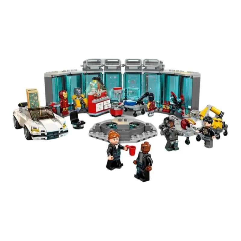 LEGO Super Hero Collection Marvel, Iron Man's Lab Building Blocks 496 76216-2