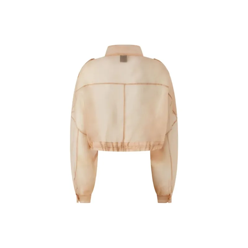 PINKO Semi Sheer Cropped Jacket-1