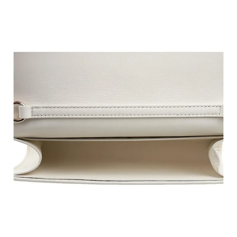 Valentino GARAVANI Cow Leather Crossbody Bag, Shoulder Bag Women's Ivory White-8