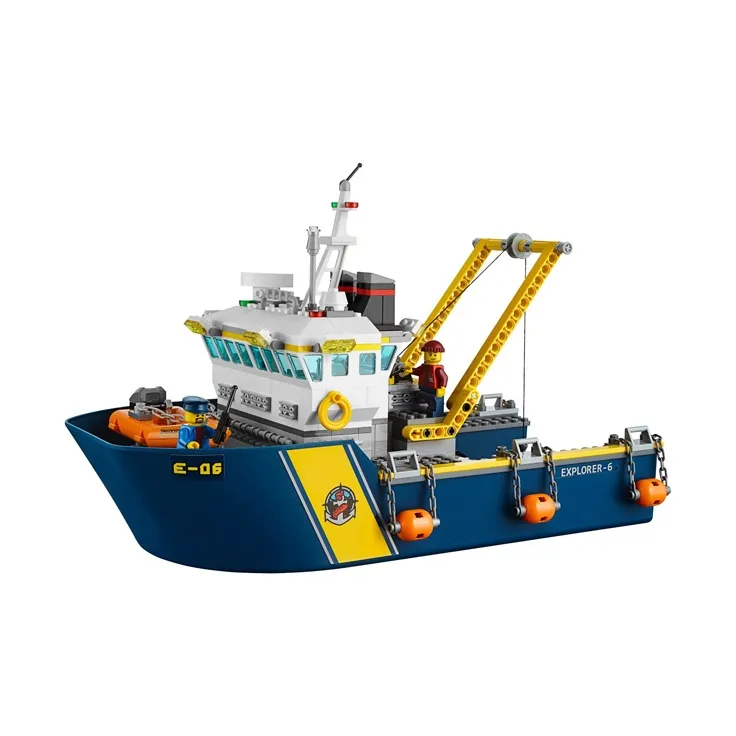 LEGO City Collection Deep Sea Exploration Vessel Building Blocks 601 1000pcs 60095-2