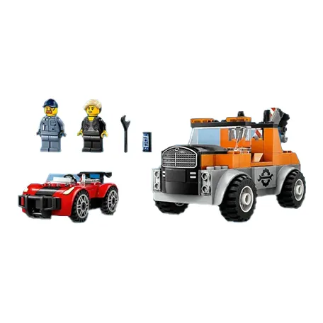 LEGO Road Rescue Trailer And Tow Truck Building Blocks 101pcs 60435-1