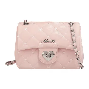 AILUXI Synthetic Leather Shoulder Bag Women's Cherry Blossom Pink