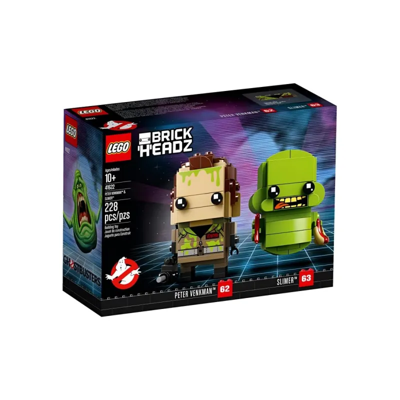 LEGO Brickheadz Collection Ghostbusters Peter Venkman & Slime Building Blocks 228 41622-2
