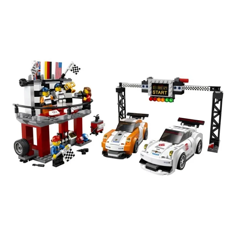 LEGO Super Racing Collection Porsche 911 GT Finish Line Building Blocks 301 600 75912-4