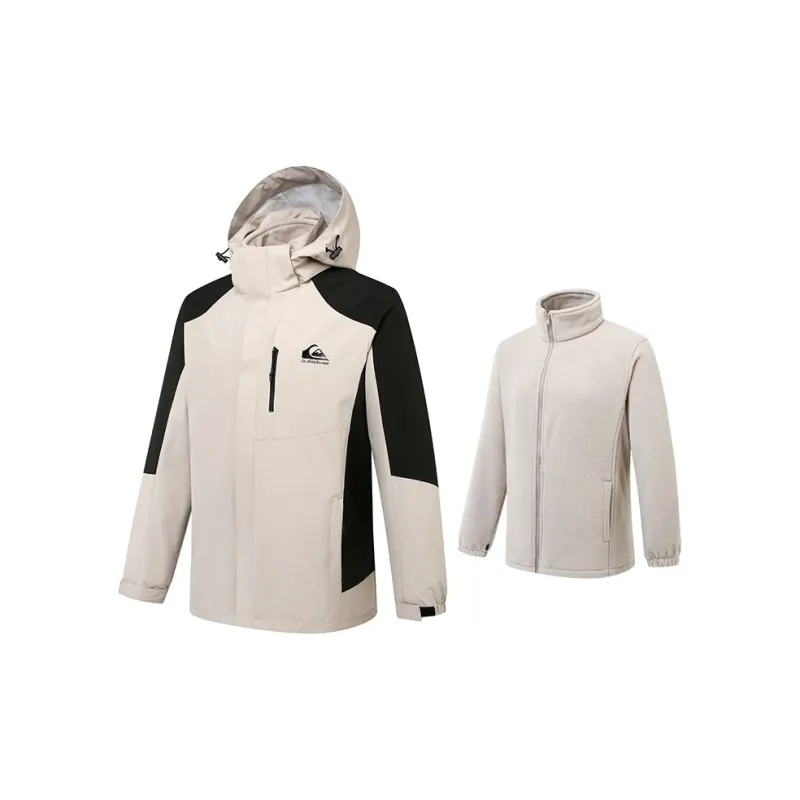 Quiksilver Hiking Water-Resistant Windproof And Rainproof Windbreaker Jacket Unisex-6