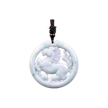 Liu Jinfu Glutinous Jade Jadeite Necklaces Unisex