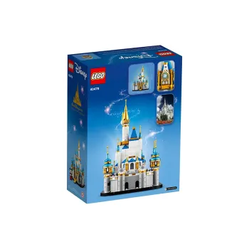 LEGO Mini Disney Castle & Small Gemstone Unibody Crescent Pink Display Case Building Blocks 40478 1