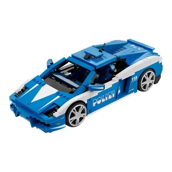 LEGO Racing Lamborghini Police Car Gallardo LP560 4 Police Car Building Blocks 801pcs 8214
