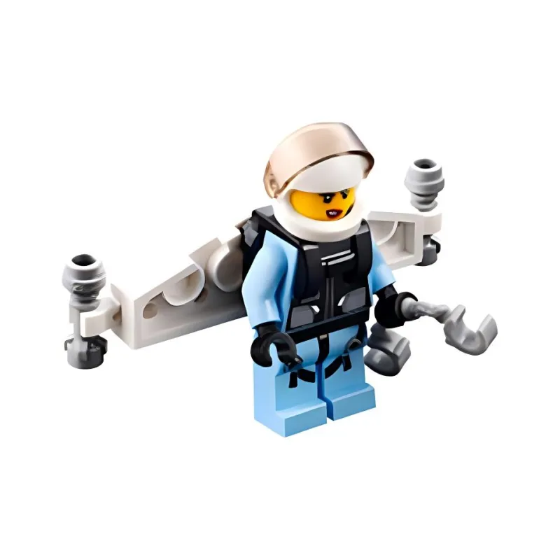 LEGO City Collection Police Aviation Backpack, Modular Pack Building Blocks 33pcs 30362-4
