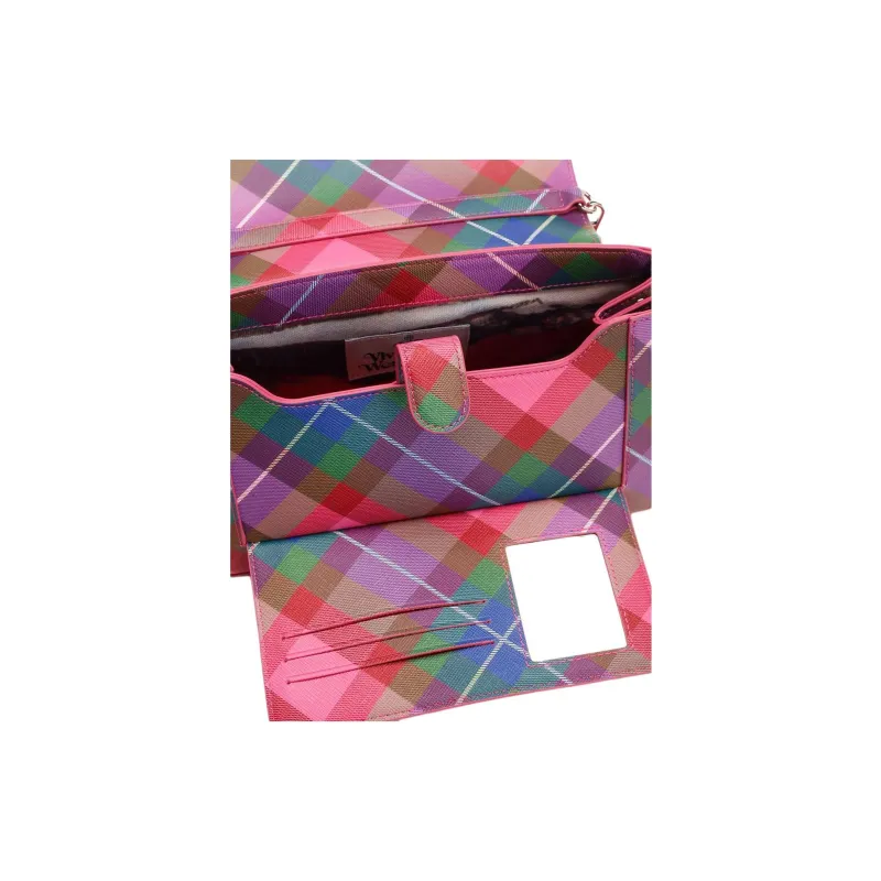 Vivienne Westwood HAZEL Polyurethane Crossbody Bag, Shoulder Bag Medium Size Women's Multicolor-4