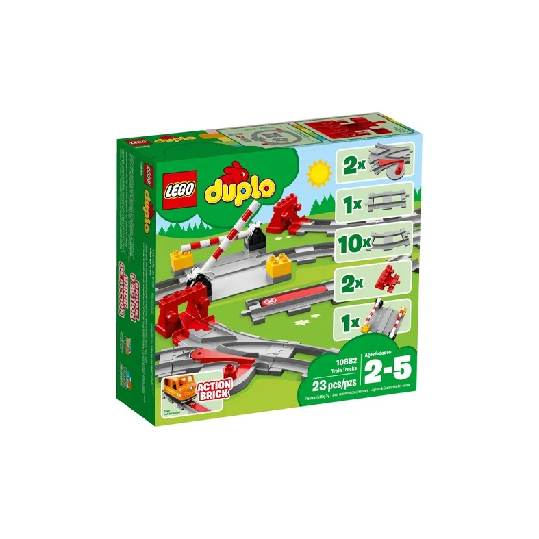 LEGO Train Tracks Building Blocks 10882-2