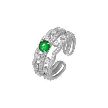 Princess Cui Ice Glutinous Jadeite Rings Unisex