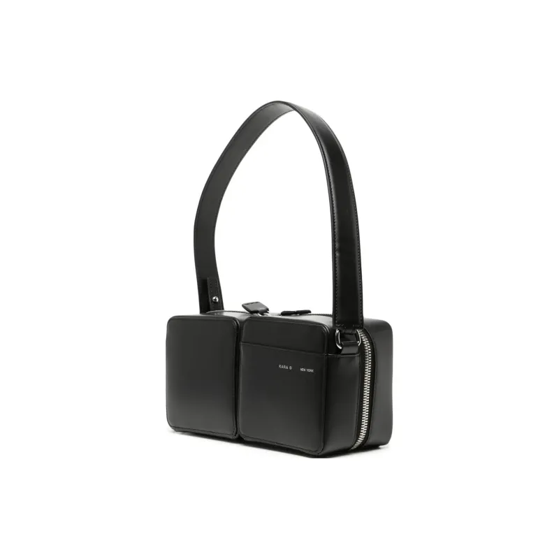 KARA Cow Leather One Shoulder Handbags Regular Women's Black-1