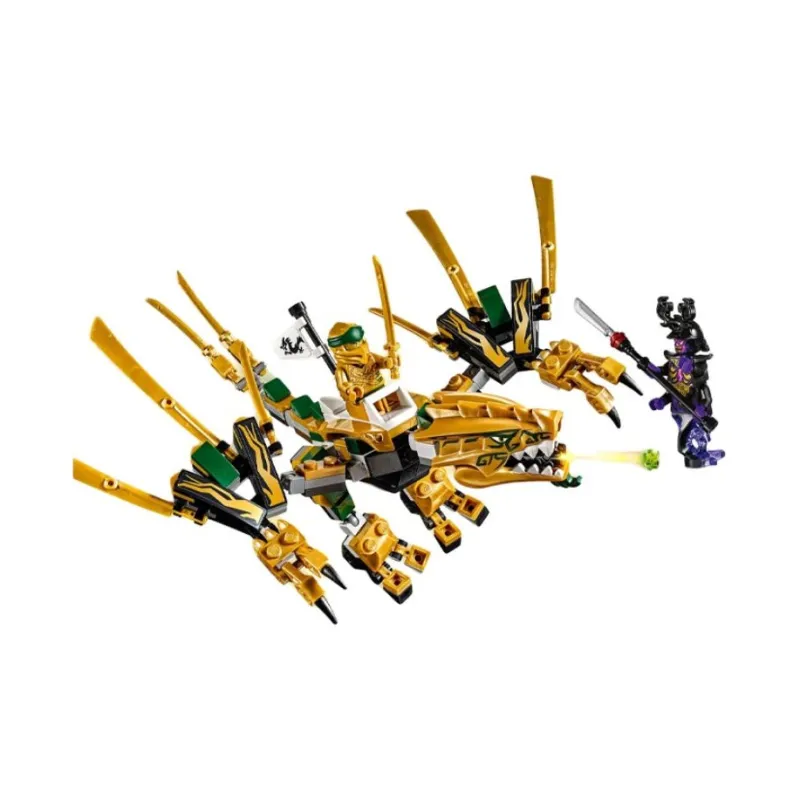 LEGO Phantom Ninja Collection Gold Flying Dragon Building Blocks 171 70666-3