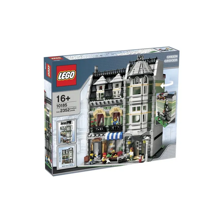 LEGO Street Scene Collection Green Mixed Goods Store Building Blocks 10185-3