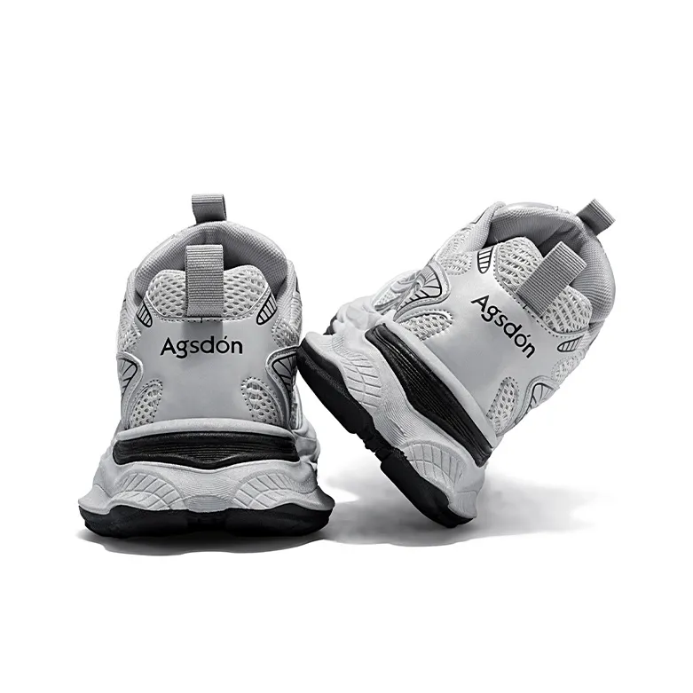 AGSDON Lightweight Height Increasing Thermal Low Top Chunky Sneakers Men's-58