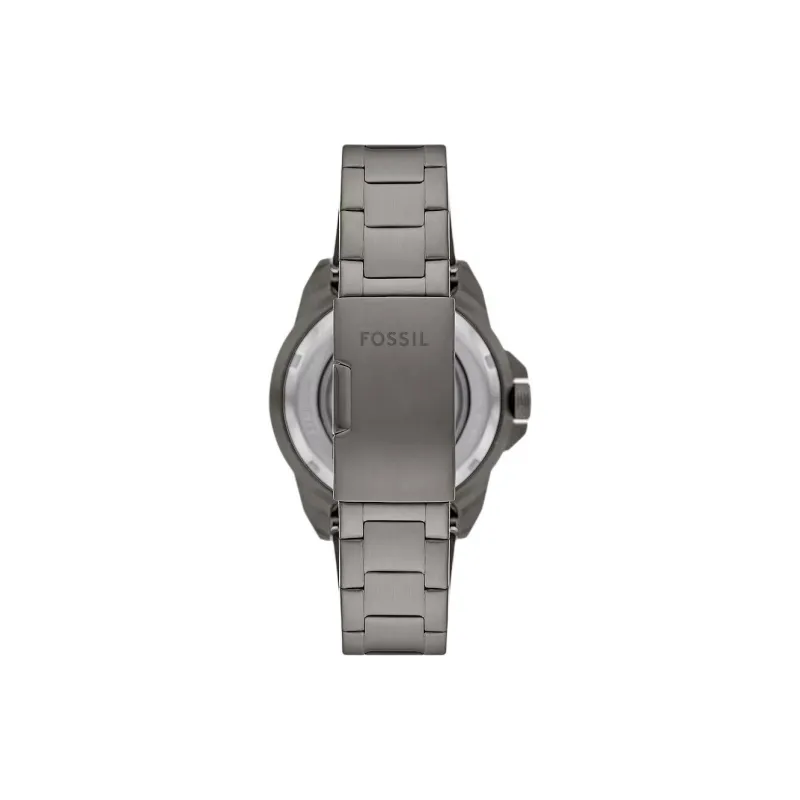 FOSSIL Wrist Watch Automatic Mechanical Movement Stainless Steel Strap 44mm Cut Out Dial Men's Watches-1