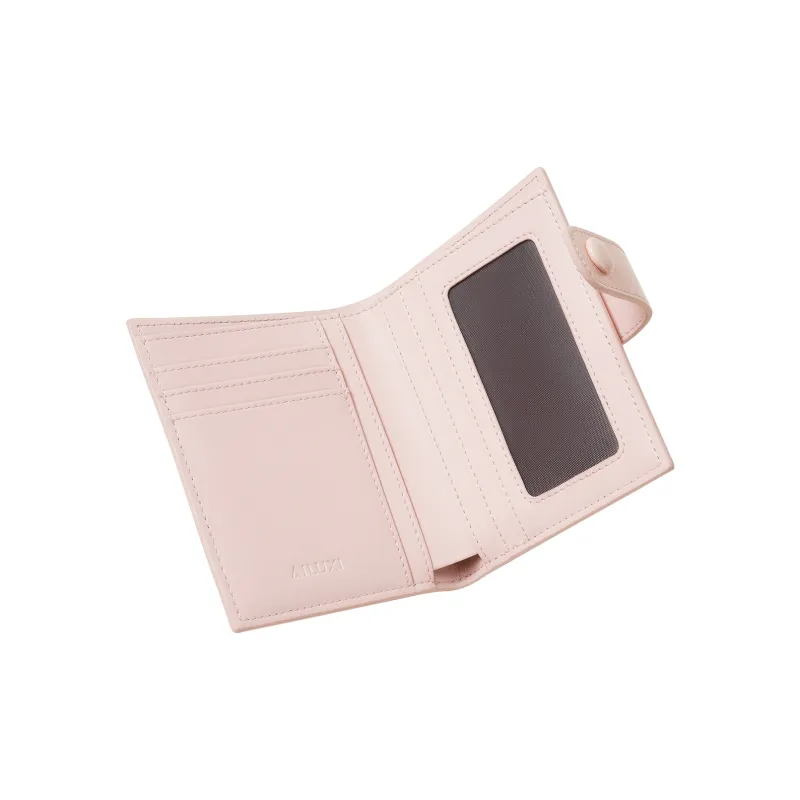 AILUXI Synthetic Leather Wallet Women's Cherry Blossom Pink-2