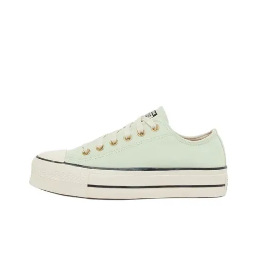 Converse Chuck Taylor All Star Lift Anti Slip Wear Resistant Low Top Skateboard Homage Women's Light Green