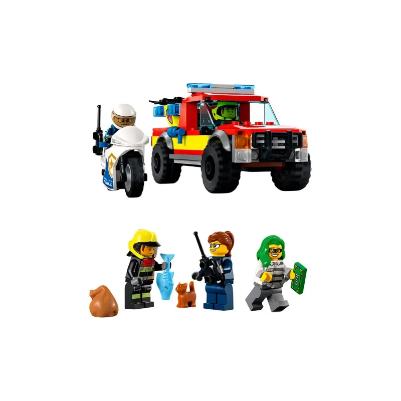 LEGO City Fire Rescue & Police Chase Set 60319-1