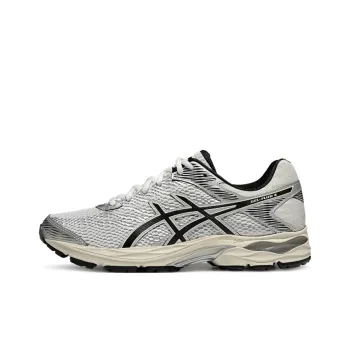 Asics Gel Flux 4 Anti Slip Wear Resistant Low Top Casual Running Shoes Men's White Silver