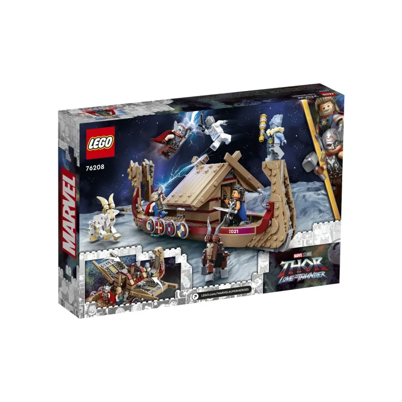LEGO Super Hero Collection Marvel Thor God Of Thunder Thor Goat Boat Building Blocks 564pcs 76208-3