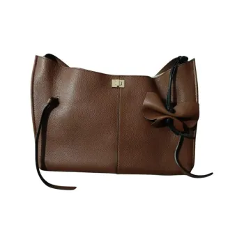 WEEKEND MaxMara Leather Crossbody Bag Shoulder Bag Women's Brown