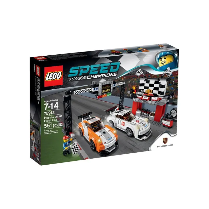 LEGO Super Racing Collection Porsche 911 GT Finish Line Building Blocks 301 600 75912-0