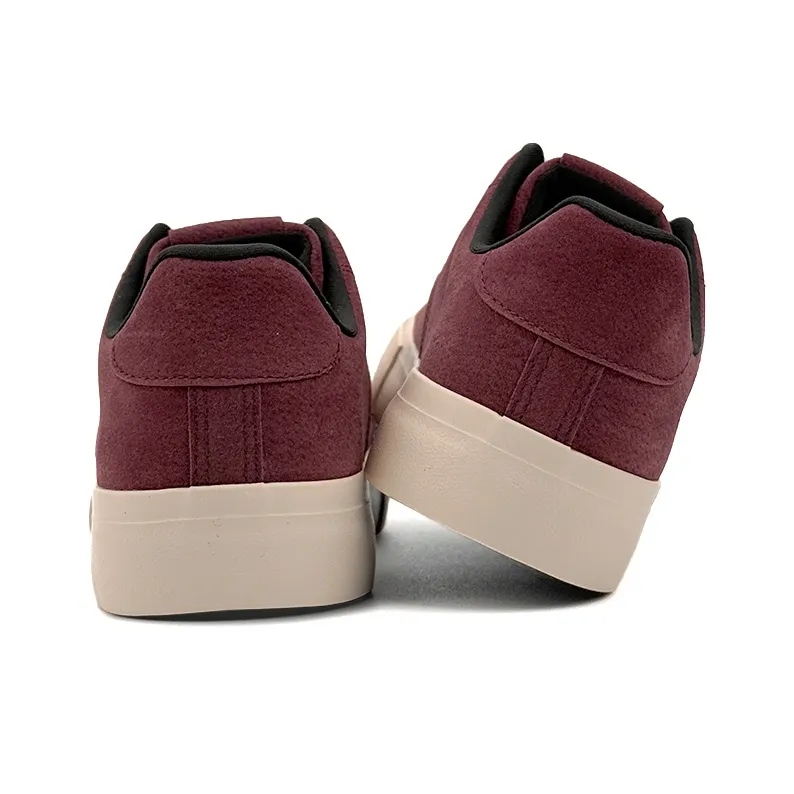 Mengsai Slip Resistant Shock Absorbers With Abrasion Resistant Properties Low Top Skateboard Shoes Men's Angora Red-3