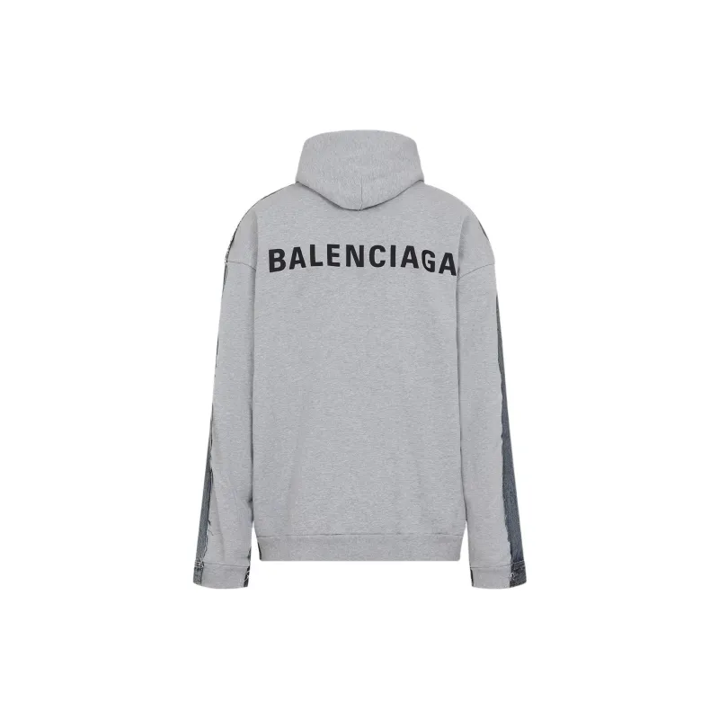 Balenciaga Logo Printed Hooded Jacket-1