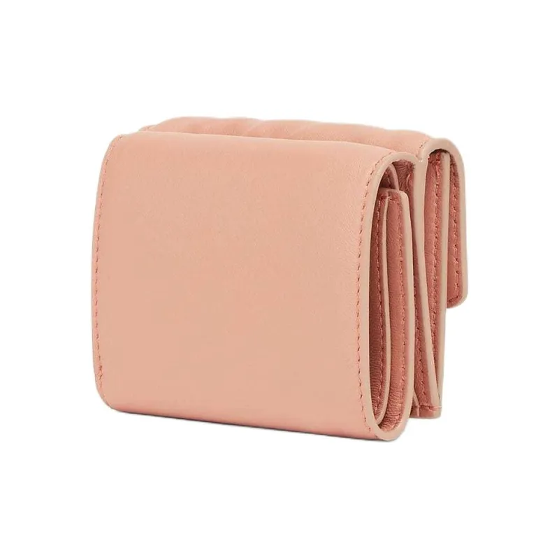 FENDI Baguette Lambskin Wallet Women's Pink-1