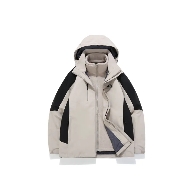 Quiksilver Hiking Water-Resistant Windproof Water-Repellent Rainproof Windbreaker Jacket Unisex-8