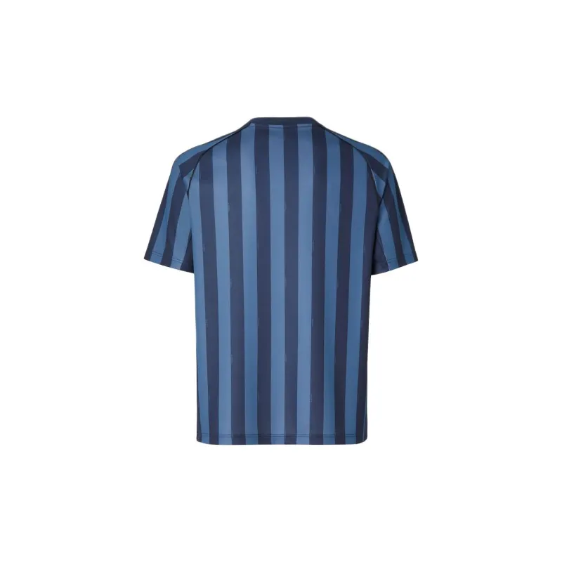 FENDI V Neck Striped T Shirt-1